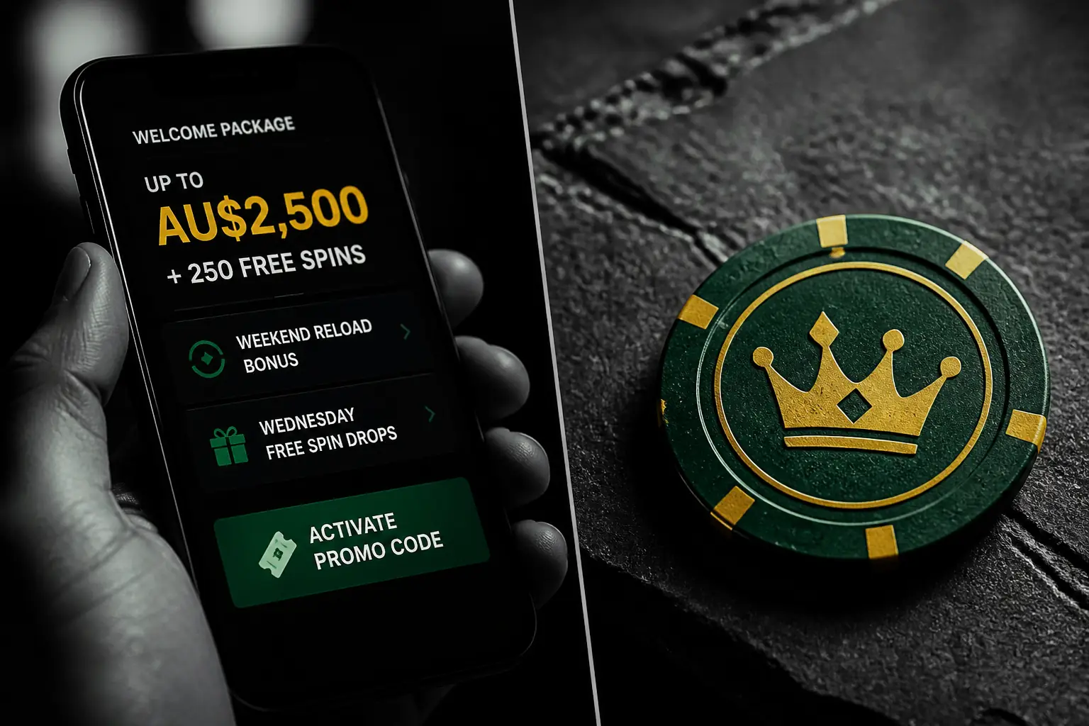 Promo Code for Golden Crown Casino visual guide for Golden Crown Casino